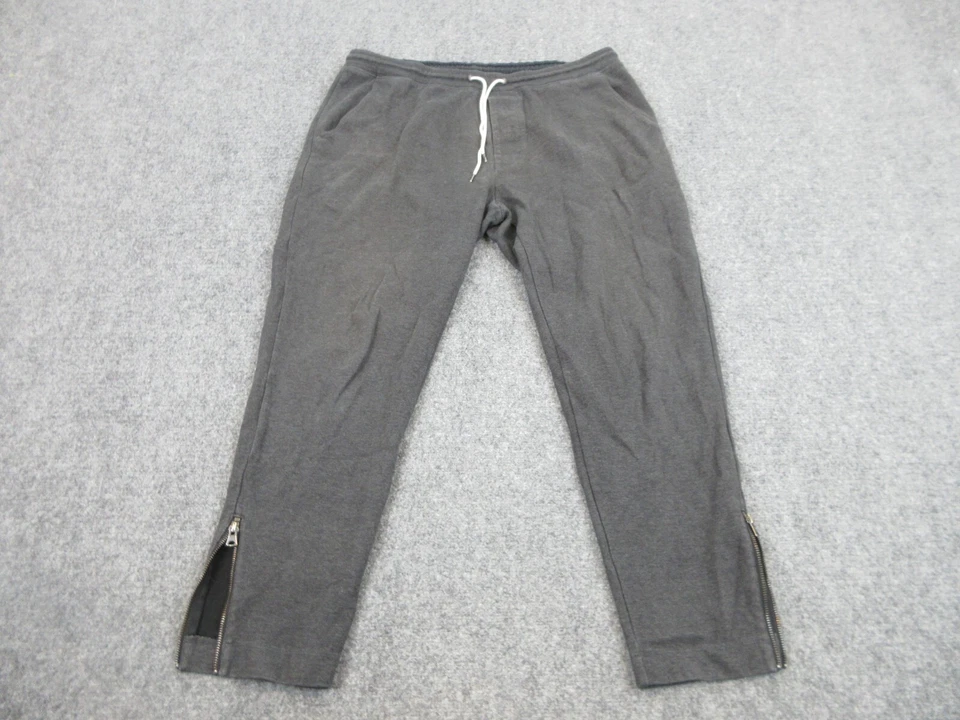 Pantalones Club Monaco Para Hombres Adultos Extra Grandes Gris Logo Sudadera Pista Informal 36x27 Foto 1 de 4