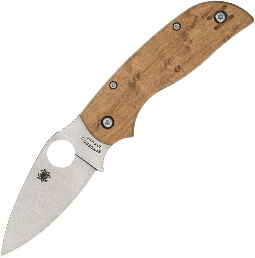 Spyderco Knives Chaparral SLIPIT C152NLWDP Maple CTS-XHP Steel Pocket Knife