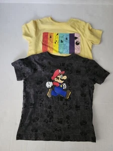 Boy's 2-Piece Old Navy Graphic Short Sleeve T-shirts SZ Small 6/7 - Picture 1 of 10