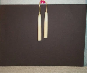 PENNSYLVANIA AMISH HAND DIPPED 3 1/2 " BEESWAX CANDLES - Picture 1 of 2
