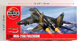 1/72 Airfix Mig-29A Fulcrum Plastic Model Kit - Bild 1 von 4