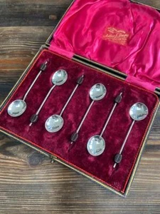 JUEGO DE CUCHARAS DE CAFÉ DE TÉ PLATEADAS Birmingham 1960 - Imagen 1 de 1