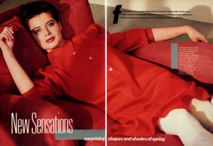 1982 Eric Boman Isabella Rossellini 8-page MAGAZINE EDITORIAL New Sensations - Picture 1 of 4