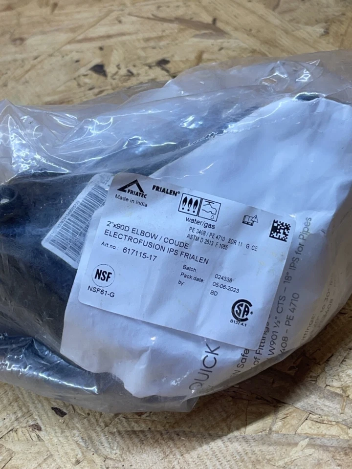 Frailen  2" IPS Electrofusion 90° Elbow 617115-17 (K4) - Image 1 of 2