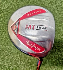 MacGregor MT CupFace Wood 18*  / RH / Stiff Graphite ~42.25" / NEW GRIP / jd7782 - Picture 1 of 13
