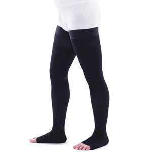 Thigh High Medical Compression Stockings Men Varicose Veins Edema,Open Toe,Socks - Picture 1 of 13