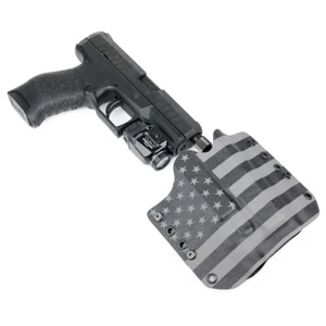 OWB Kydex Holster for Handguns with a Streamlight TLR-7 /7A - USA GUNMETAL GRAY - Picture 1 of 4