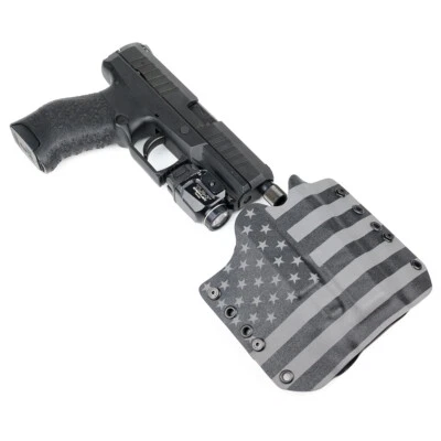 OWB Kydex Holster for Handguns with a Streamlight TLR-7 HL-X - USA GUNMETAL GRAY - Image 1 of 4