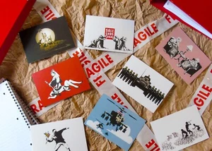 Banksy Postcards Set A - Picture 1 of 10