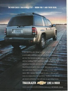 2003 print ad Chevy Trailblazer Automobile Sunset wooden bridge - Picture 1 of 6