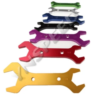 7PCS AN3 4 6 8 10 12 16 20 Double Ended Wrench Set Fitting Adapter Spanner Tool - Picture 1 of 11