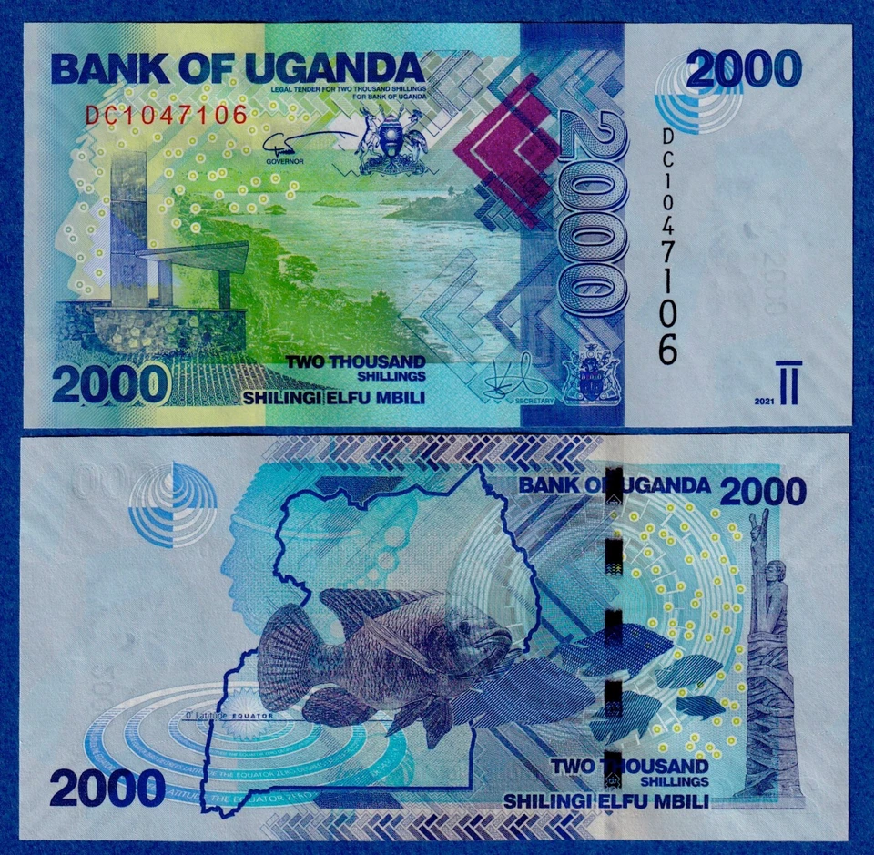 Uganda 2000 Shillings (2021)  P-50(new)  UNC Banknote  - Image 1 of 1