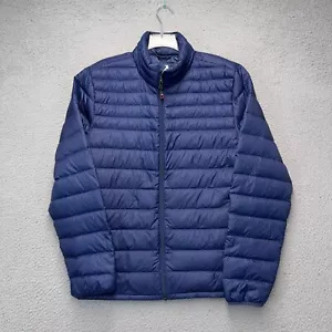 32 Degrees Mens Jacket Medium Blue Down Puffer Hiking Outdoor Lightweight Casual - Picture 1 of 11
