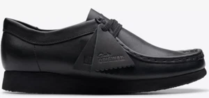 Clarks Wallabee Black Leather - 26168045 - KID'S / JUNIORS - Picture 1 of 6