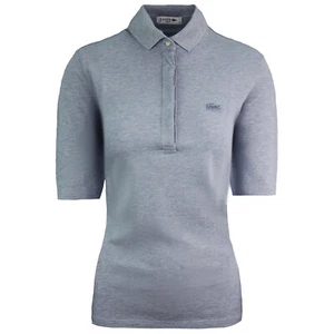 Lacoste Polo Pique Blue Womens TShirt Tee Short Sleeve Designer Top PF7844 - Picture 1 of 1