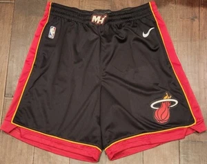 Nike Miami Heat Black 2019/20 Icon Edition Swingman Shorts 2XL XXL - Picture 1 of 2