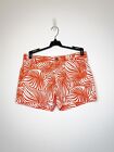 Gap Tropical Print Orange And White Shorts Size 4