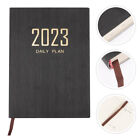 2023 Planer dzienny Książka Tygodniowy Miesięczny Program Kalendarz Notatnik Notatnik Czarny