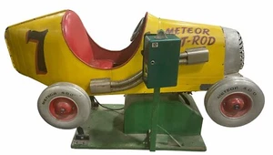 Rare 1950s Meteor Hot Rod Childs Store Front Kiddie Ride - Picture 1 of 3