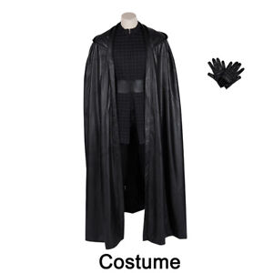 Star Wars 9 The Rise of Skywalker Kylo Ren Cosplay Costume with Cloak 