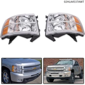 Faros ámbar cromados aptos para Chevy Silverado 1500 2500 3500 2007-2013 - Imagen 1 de 12