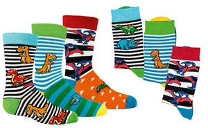 Children's Socks, With Design IN 3er Pack, Funny Dinos - Picture 1 of 1