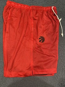 Nike Toronto Raptors NBA Mesh Reversible  Shorts Size XL Tall Red Player Issued - Picture 1 of 7