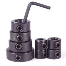 8 × Countersink Drill Bit Set Adjustable Depth Stop Collar Woodworking Drilling