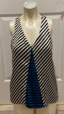 Camiseta sin mangas Kelly Wearstler de seda para mujer pequeña S Foto 1 de 4