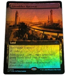 Amonkhet Raceway 0424 Extended Art Foil Promo Aetherdrift DFT MTG Magic - Picture 1 of 2