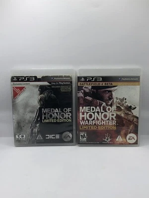 PS3 Medal of Honor 2010 + Warfighter – CIB – Tested – Military Shooter Lot - Image 1 of 4