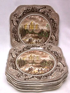 Johnson Bros Historic America The Capitol at Washington Square Plates Group of 8 - Picture 1 of 4