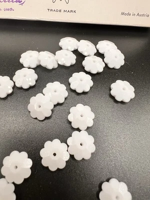 Paquete Completo Flor Margarita Swarovski Art 3700 12mm Vintage Blanco Tiza  Foto 1 de 3