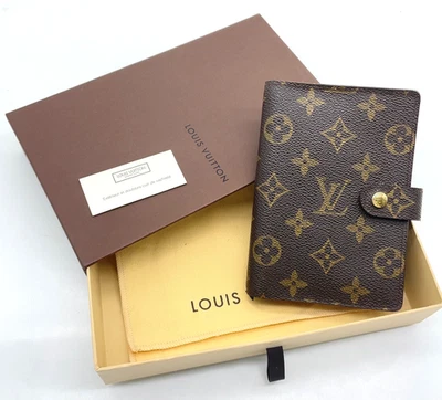 Auténtica cubierta para cuaderno Louis Vuitton con monograma Agenda PM R20005 con caja/bolsa i111313 Foto 1 de 4