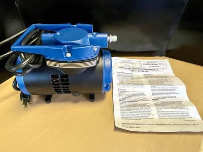 Badger Cyclone II Air-Brush Co Air Compressor Model 180-11 / 180-11E In Orig Box - Image 1 of 4