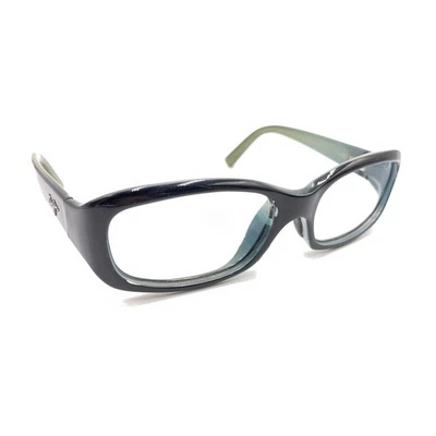 Maui Jim Black Light Blue Rectangle Oval Eyeglasses Frames Designer Men Women - Image 1 of 4
