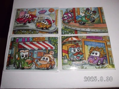 Ü-Ei Deutsch, Puzzle Komplettsatz,, Familie Vollgas ", 4 Stück, + je ein Bpz.,! - Bild 1 von 2