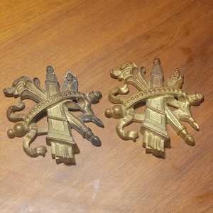 Antiguo francés bronce dorado latón decorativo detalles arquitectónicos salvamento 1897 - Imagen 1 de 18