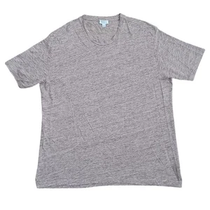 Sunspel T-Shirt 100% Leinen Beige Haferflocken Melange Herren Größe Large Relaxed Fit - Bild 1 von 7