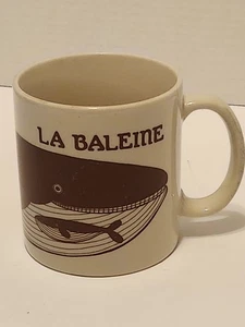 Tazza vintage Taylor & Ng 1979 LA BALEINE marrone mamma balena e bambini made in Japan - Foto 1 di 9
