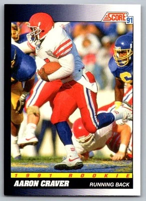 1991 Score Aaron Craver Rookie Miami Dolphins #564 - Image 1 of 2