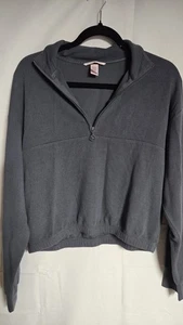 Victoria Secret Crop Top Sweater Pant Suit Size M Pants S - Picture 1 of 21