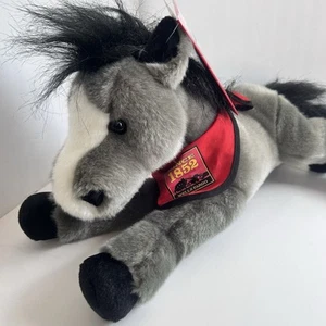 Peluche Legendary Wells Fargo Horses "Prince" Gris Blanco Negro Con Etiqueta - Imagen 1 de 20