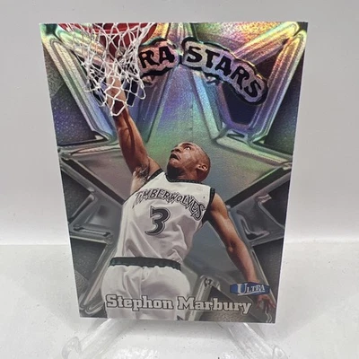 Fleer Ultra Stars 1997 #5US Stephon Marbury Minnesota Timberwolves Foto 1 de 2
