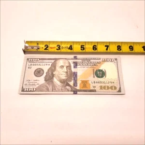 $100 Dollar Bill Print  Polyester Wallet. - Picture 1 of 5