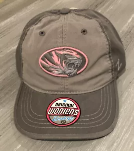 Missouri Mizzou Tigers Ladies Pink & Gray Adjustable Baseball Hat Zephyr - Picture 1 of 3