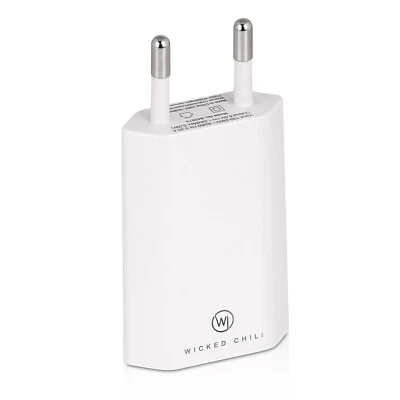 Wicked Chili Netzteil Ultra Slim USB Steckdosen Adapter Samsung S10 Plus S9 - Bild 1 von 4
