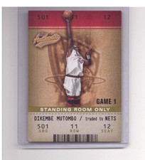 DIKEMBE MUTOMBO 2002-03 FLEER AUTHENTIX BASKETBALL STANDING ROOM ONLY SP/25 #42