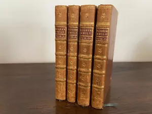 Jean Jacques Rousseau Oeuvres Emile ou de l'Education 4/4 vol. compl. Ginevra 1788 - Foto 1 di 12