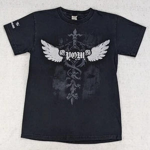 Vtg Y2K Puddle of Mudd Band T-Shirt Men's Small Black Double-Sided Graphic Wing - Picture 1 of 7